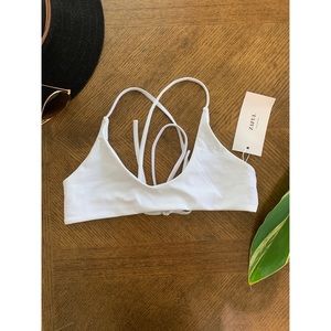 NOT AVAILABLE White ZAFUL bikini top
